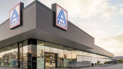 Fachada de un supermercado ALDI