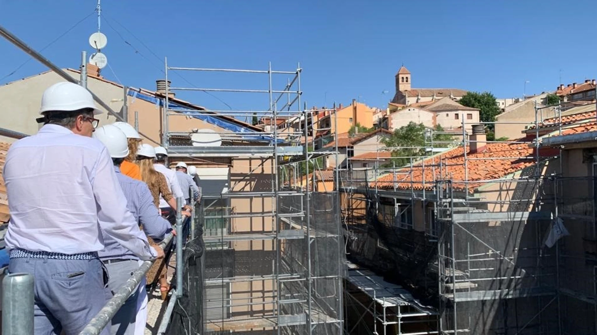 Obras de las viviendas 'Primero de mayo' de Simancas (Valladolid)