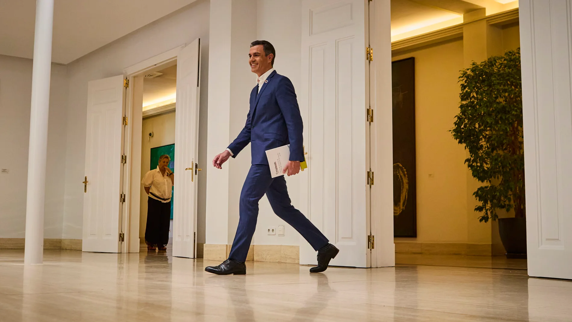 El presidente del Gobierno, Pedro Sánchez, ofrece el tradicional balance del curso político antes del parón de las vacaciones y de que arranque en septiembre la fase final de la legislatura
