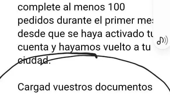 Fecha límite de Uber Eats para cargar los documentos para repartir como autónomo