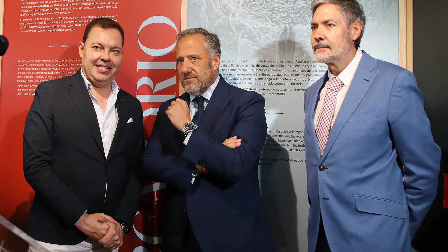 El presidente de las Cortes, Carlos Pollán participa en la inauguración de la exposición "La Divina Comedia en el Arte"