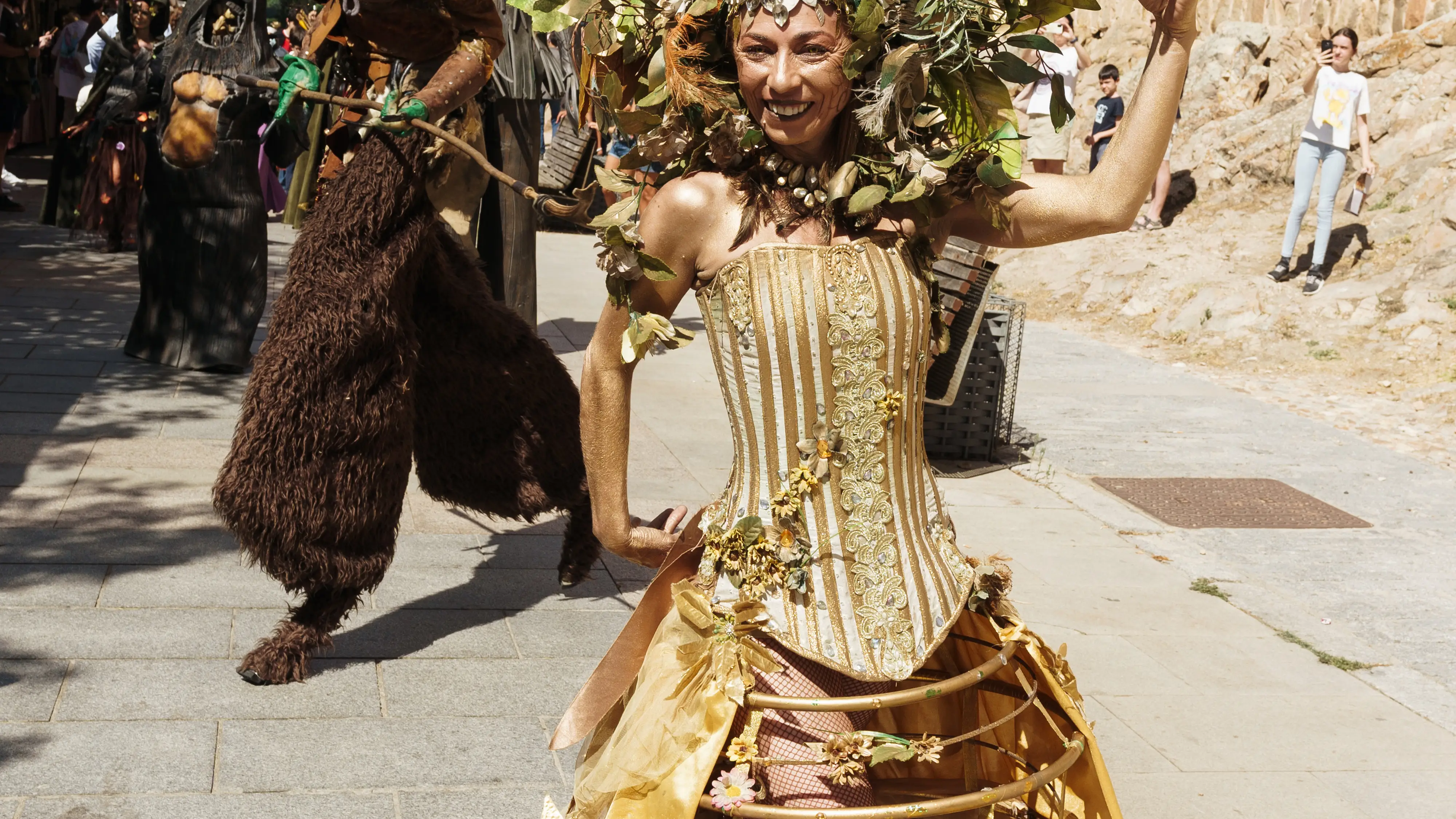 Desfile de Las Tres Culturas en el marco de las XXV Jornadas Medievales que se celebran durante el fin de semana en Ávila