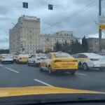 Imagen de los taxis enviados a la misma dirección de Moscú