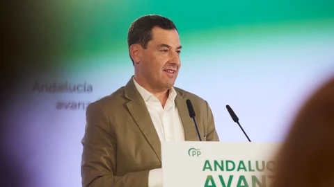Juanma Moreno, el lunes durante la clausura de la Junta Directiva Autonómica del PP-A