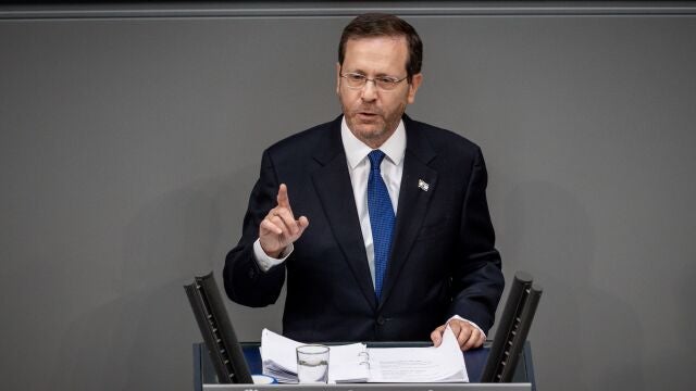 El presidente de Israel, Isaac Herzog, en su discurso en el parlamento alemán