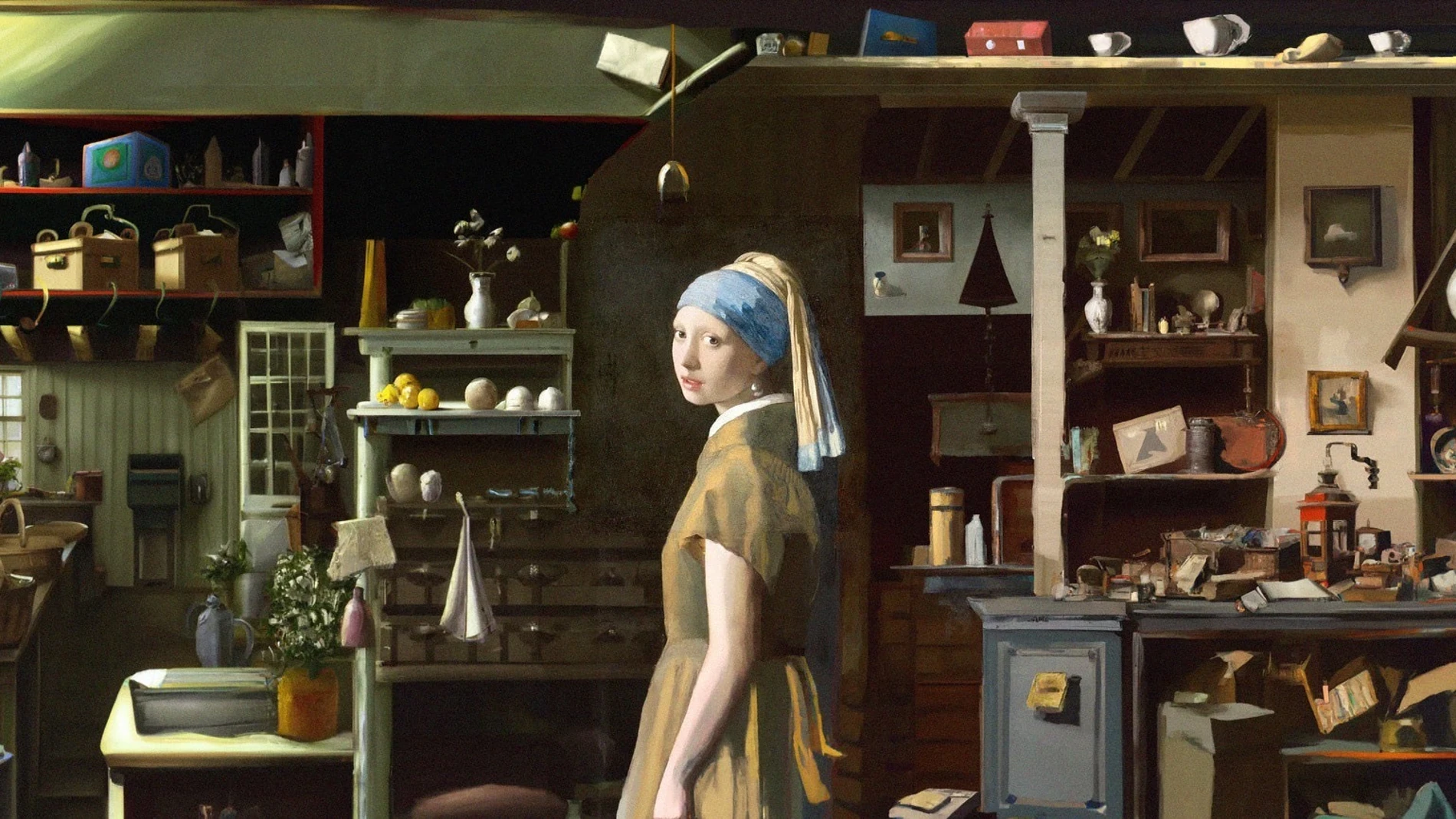 La joven de la perla, de Vermeer, vista por la IA de DALL-E