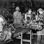 Una fábrica alemana durante el nazismo