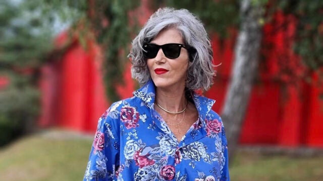 Carmen Gimeno con la falda tendencia.