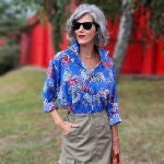 Carmen Gimeno con la falda tendencia.