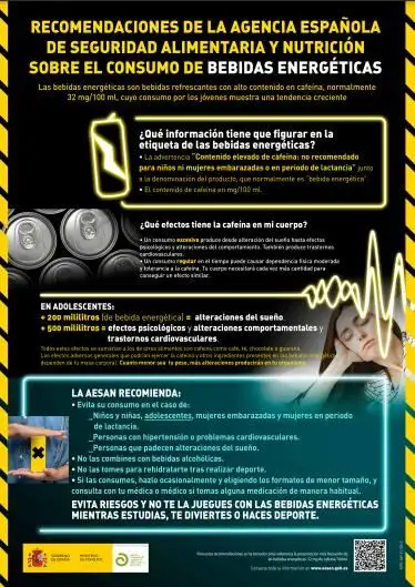 Recomendaciones de Sanidad sobre el consumo de bebidas energéticas