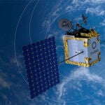 Recreación de un satélite de comunicación de OneWeb.