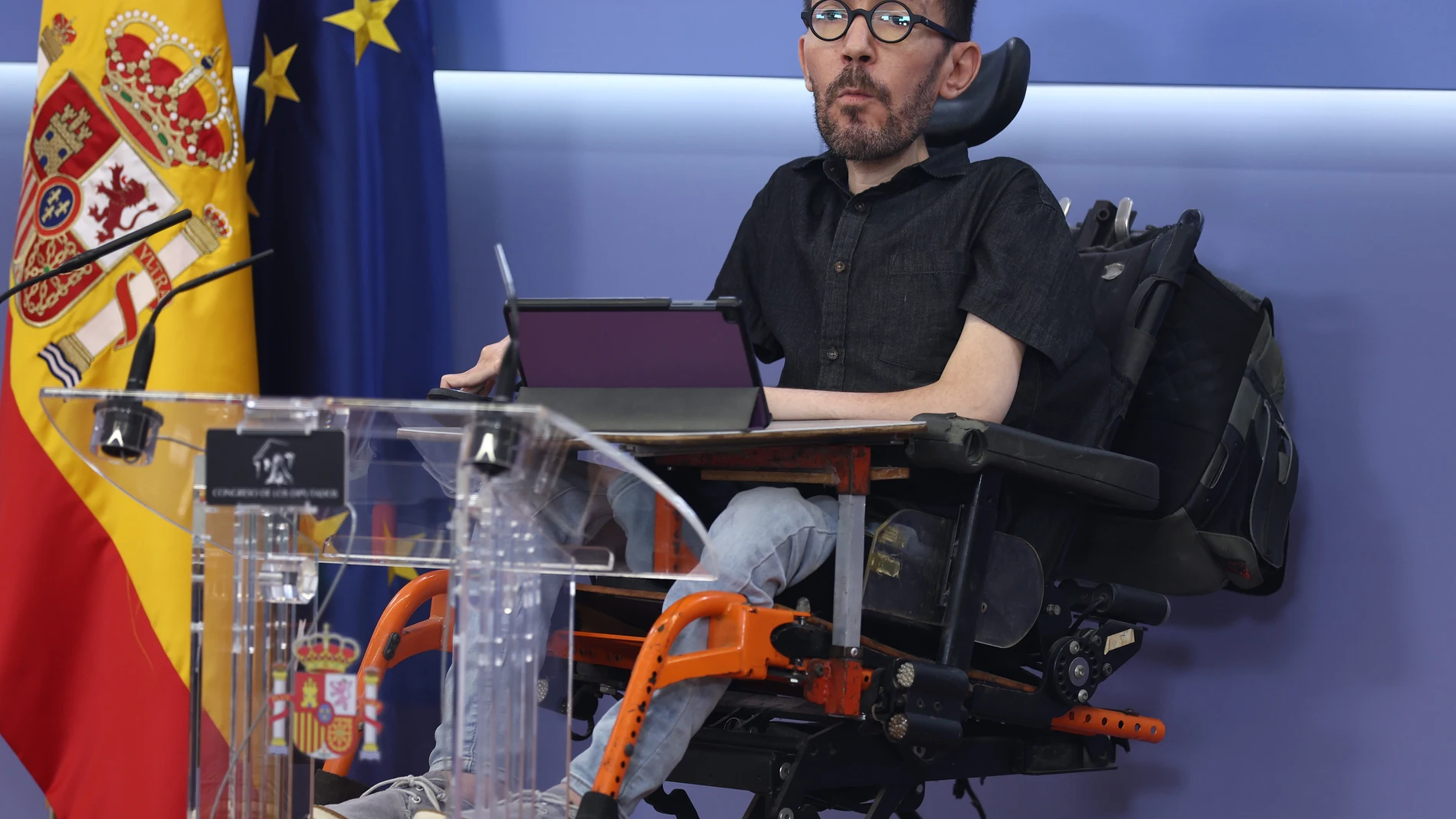 El portavoz de Unidas Podemos en el Congreso de los Diputados, Pablo Echenique.