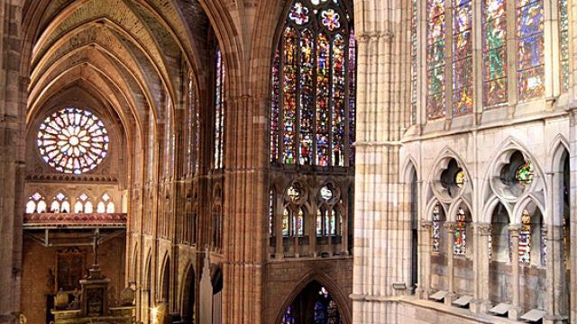 Vidrieras en la catedral de León