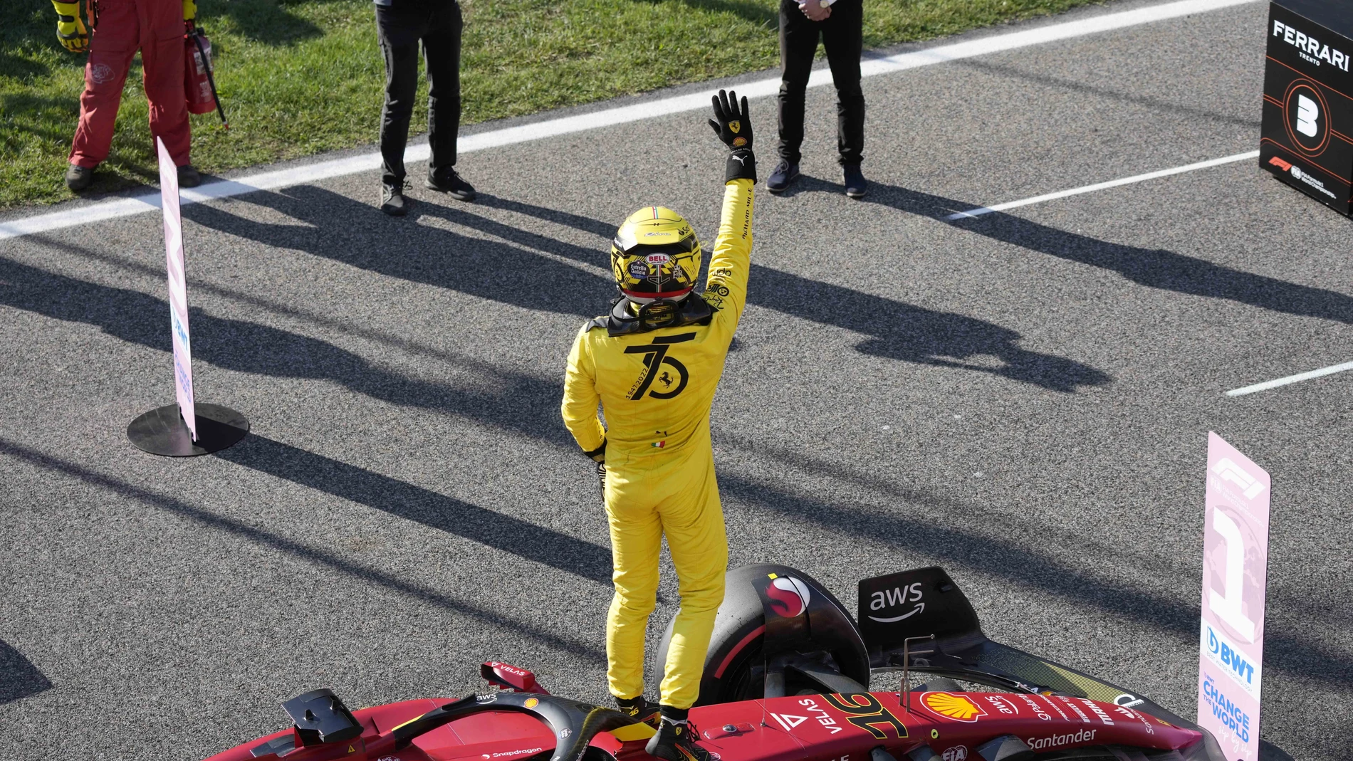 Charles Leclerc saldrá primero en Monza, en el Gran Premio de Italia