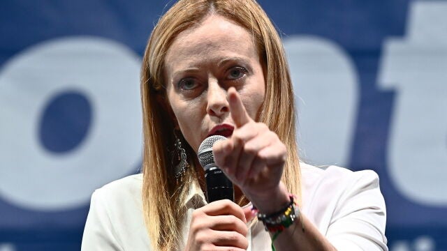 La lídeer de Hermanos de Italia, Giorgia Meloni