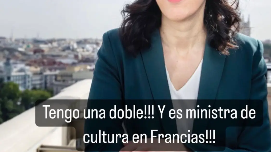 Paz Padilla publica en stories una foto de su &quot;doble&quot;, la ministra de cultura de Francia, Rima Abdul Malak.