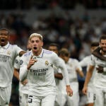Fede Valverde marcó en el Real Madrid-Leipzig de la Champions