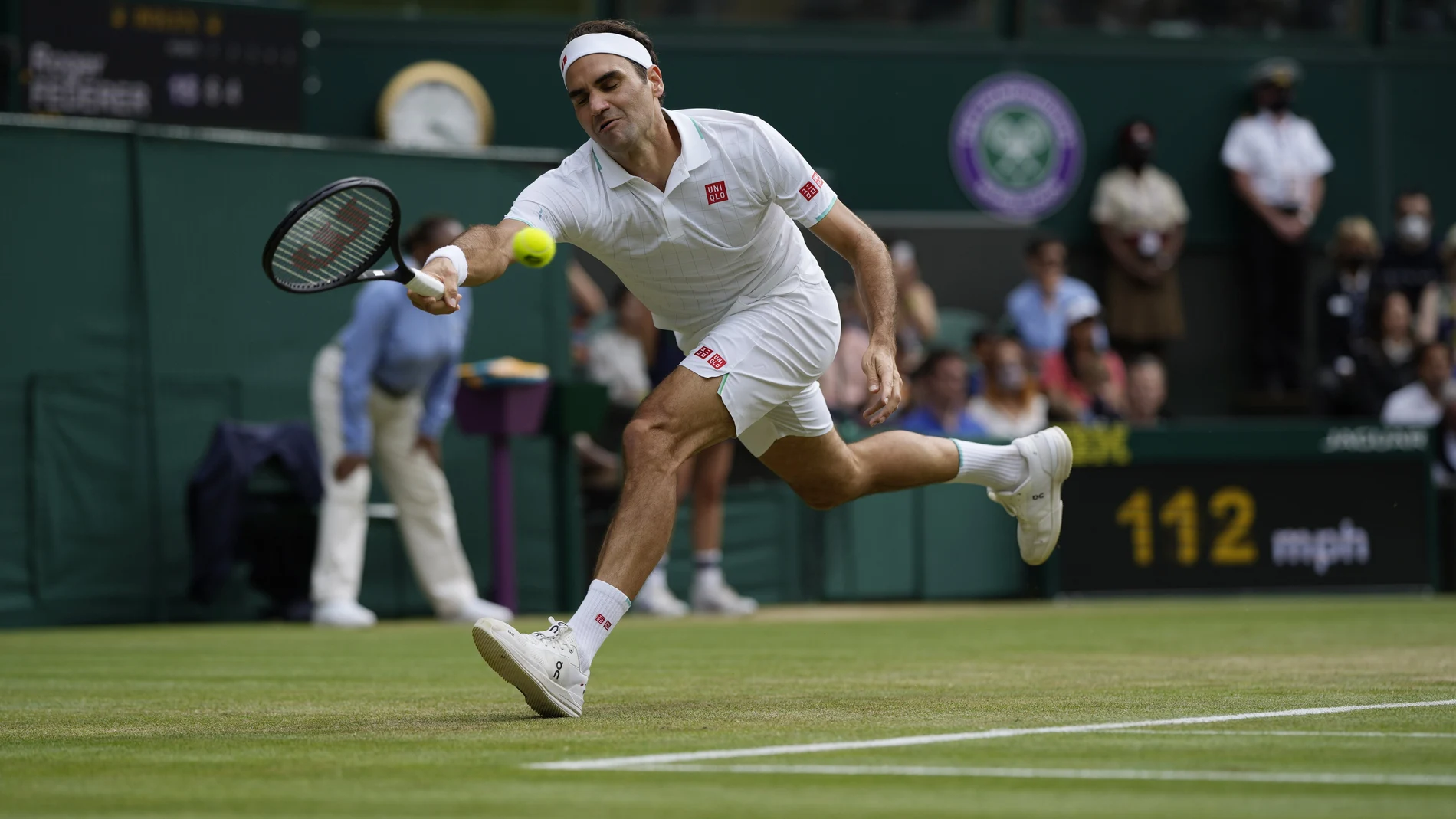 Federer, en Wimbledon 2021, el último torneo oficial que jugó