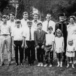 Los Galvin al completo en 1969, cuando el padre obtuvo su doctorado