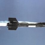 Uno de los X-15, en pleno vuelo