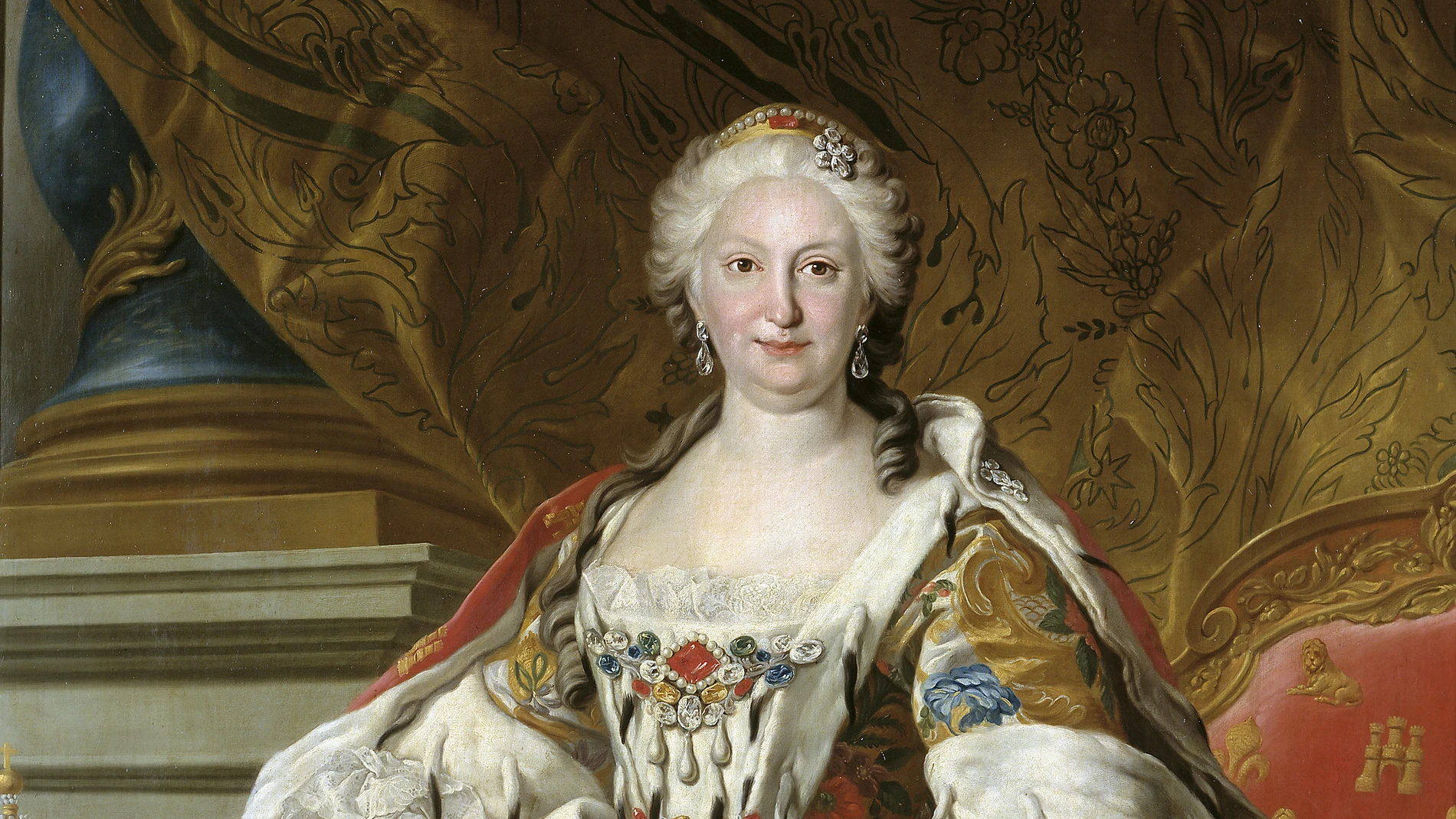 Óleo de Isabel de Farnesio pintado por Van Loo en 1739