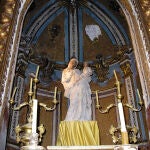 La Virgen de los Remedios, la del Cuello Tuerto, en la Iglesia de la Merced de Murcia