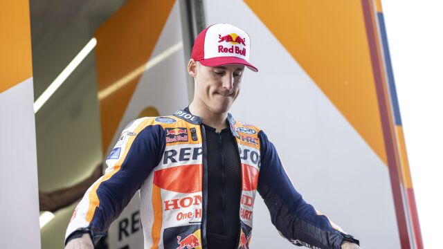 Pol Espargaró, este viernes en el circuito de Motorland Aragón