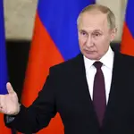 El mandatario ruso, Vladimir Putin, en Samarkanda