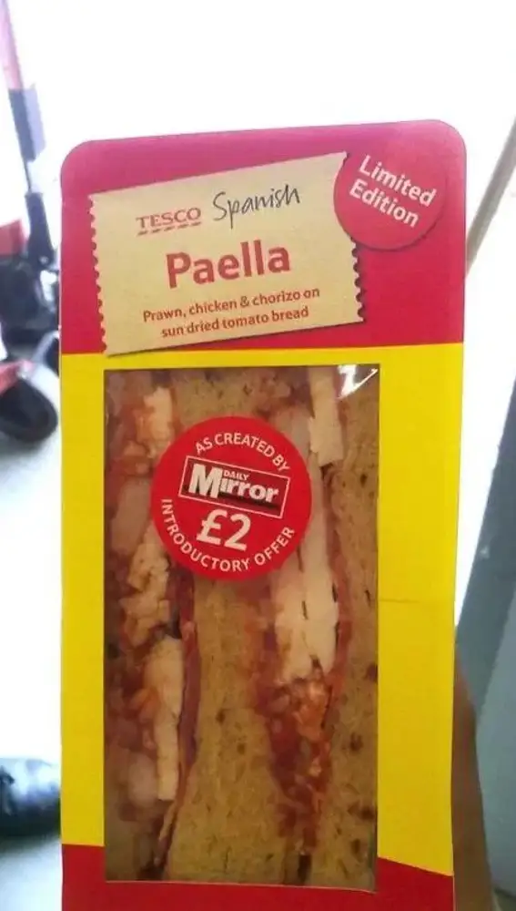 Sándwich de paella