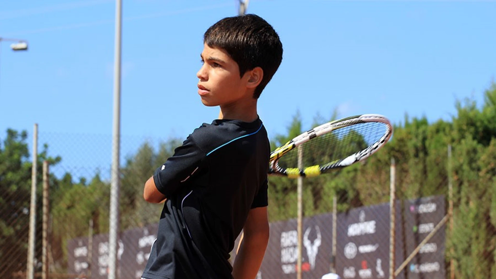 Carlos Alcaraz, de niño