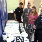 La delegada del Gobierno en Castilla y León, Virginia Barcones, presenta junto a miembros de la Policía Nacional una operación relacionada con el narcotráfico