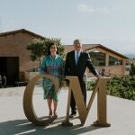 Carlos Moro junto a la presidenta del Gobierno de La Rioja, Concha Andreu