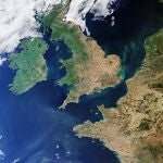 Imagen de la ESA del noroeste de Francia y el sureste de Inglaterra