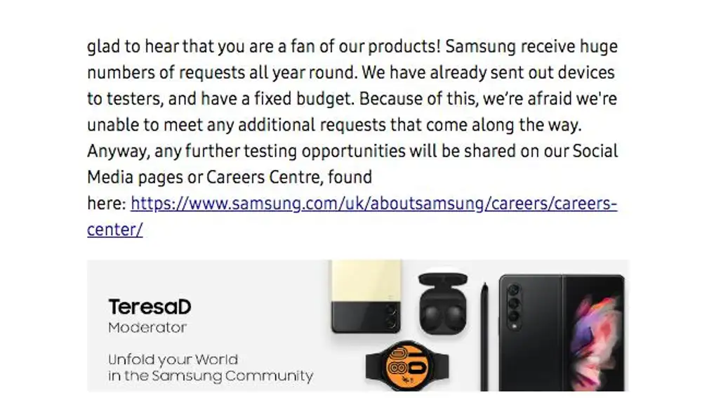La lealtad a sus productos es una de las cualidades de los beta testers de Samsung
