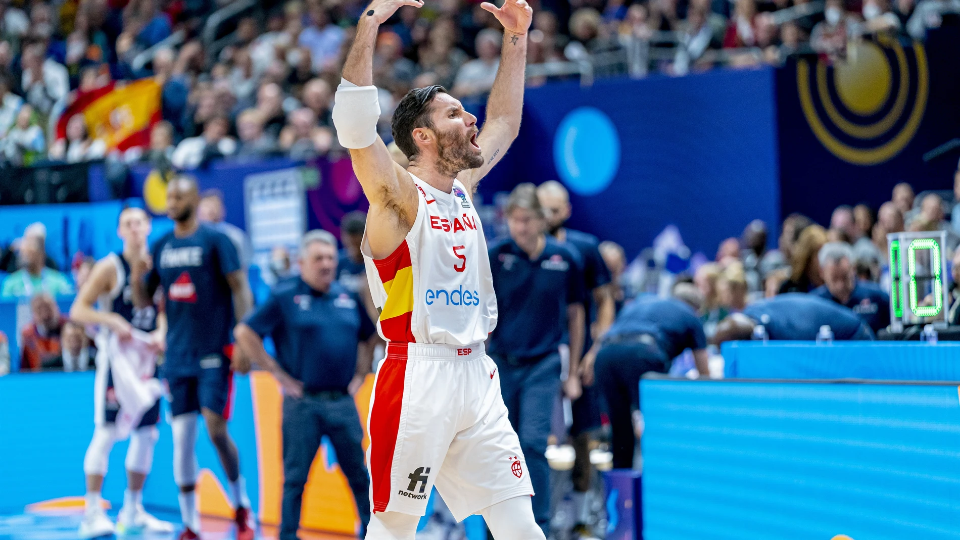 Rudy Fernández, eufórico tras ganar el Eurobasket