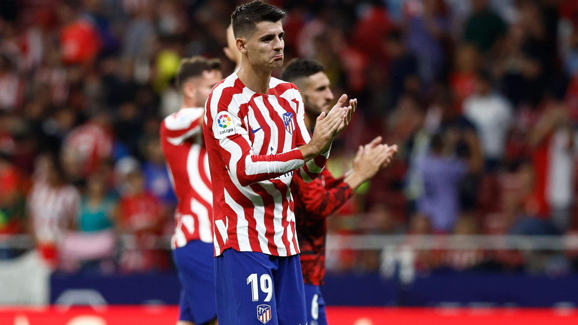 Álvaro Morata agradece a la afición del Atlético su apoya tras el partido contra el Real Madrid