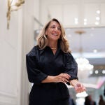 La vicepresidenta segunda y ministra de Trabajo y Economía Social, Yolanda Díaz, a su salida de un desayuno informativo del Foro Nueva Comunicación, en el Hotel Mandarin Oriental Ritz de Madrid, a 19 de septiembre de 2022, en Madrid (España). 19 SEPTIEMBRE 2022;FORO DESAYUNO INFORMATIVO;FORO NUEVA COMUNICACIÓN;YOLANDA DIAZ Alejandro Martínez Vélez / Europa Press 19/09/2022