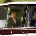 Kate Middleton, a su llegada al Funeral de Estado