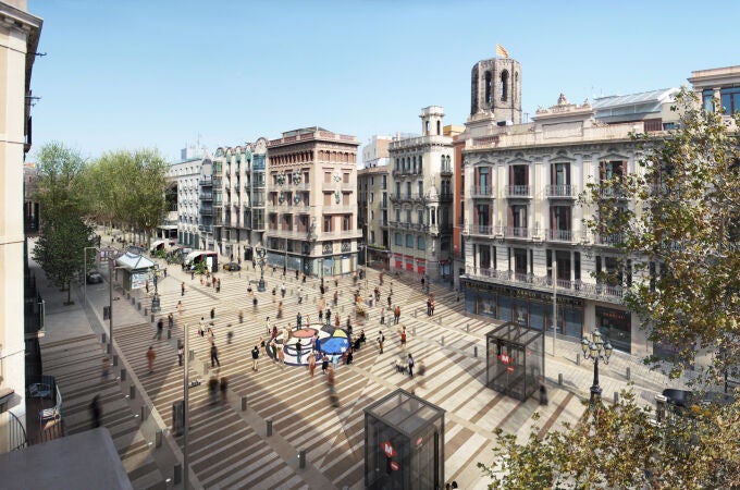 Proyecto de reforma de las ramblas de Barcelona