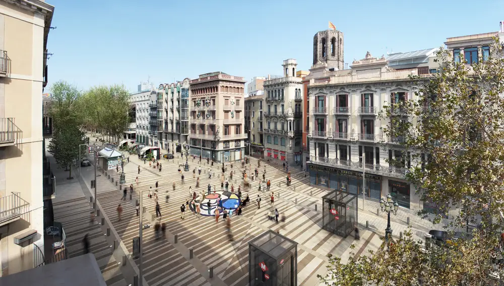 Proyecto de reforma de las ramblas de Barcelona