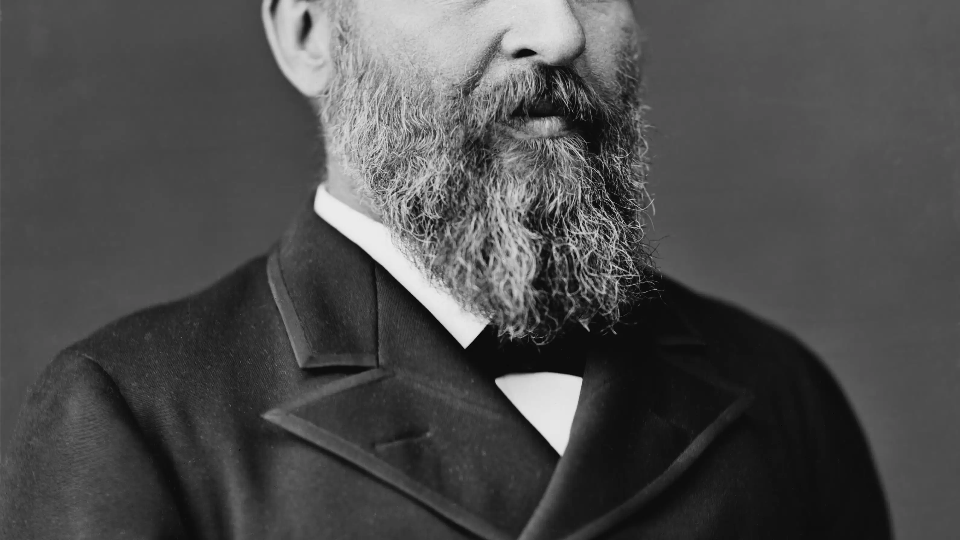 Retrato del ex presidente de EE UU James A. Garfield