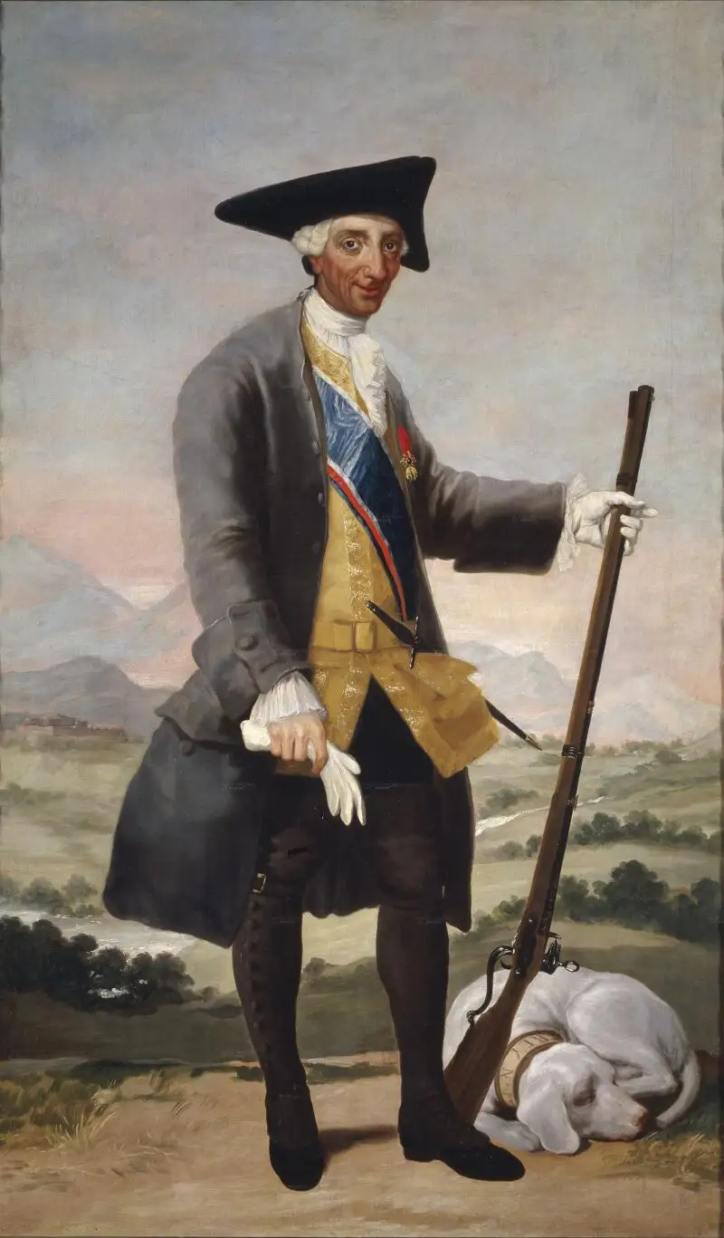 Retrato de Carlos III de España cazador, realizado por Goya