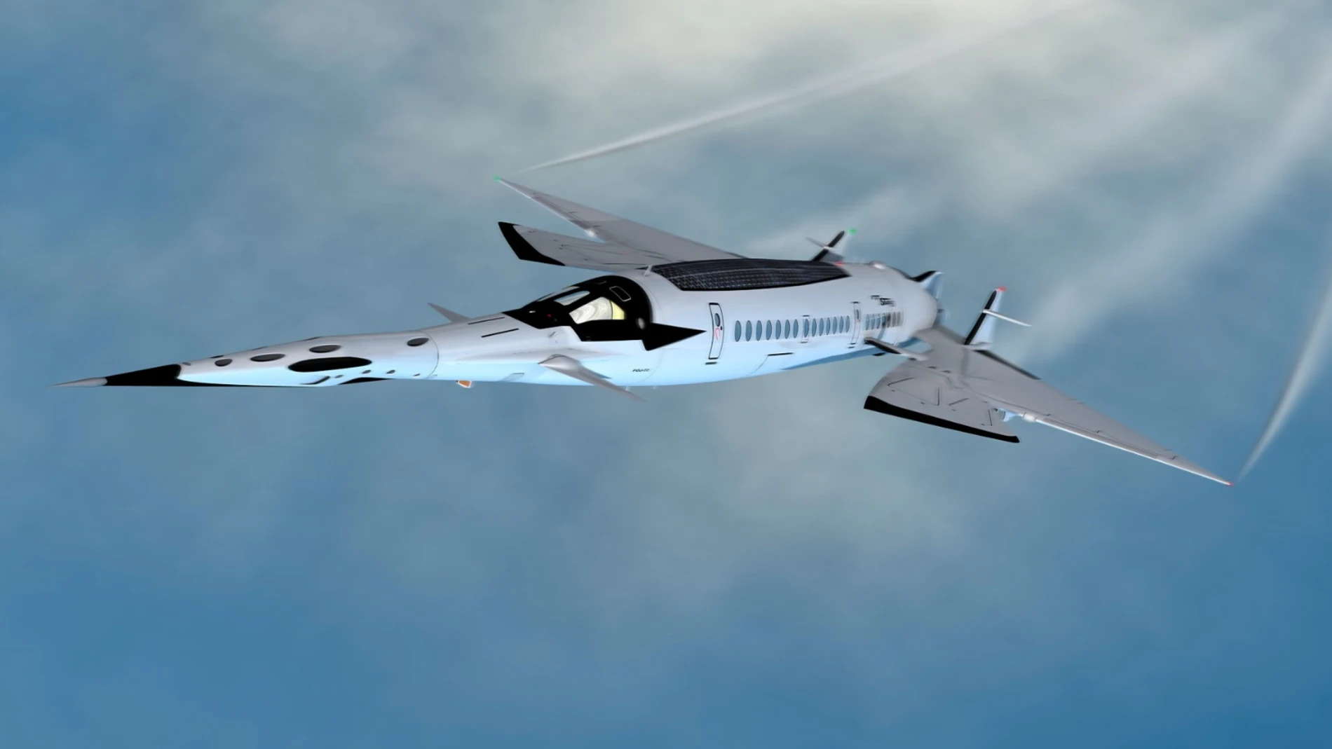 Diseño de Oscar Viñals del avión supersónico "HyperSting"