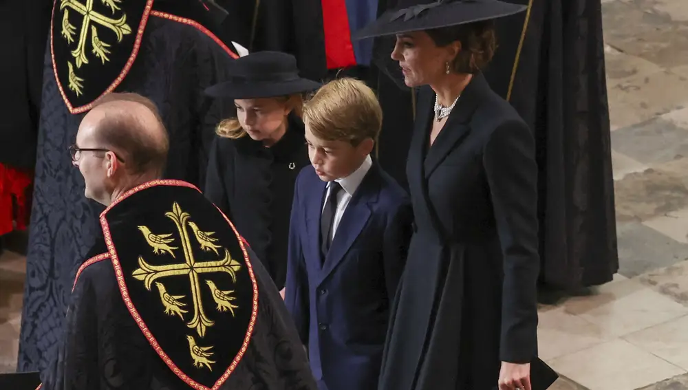 Kate Middleton en el funeral.