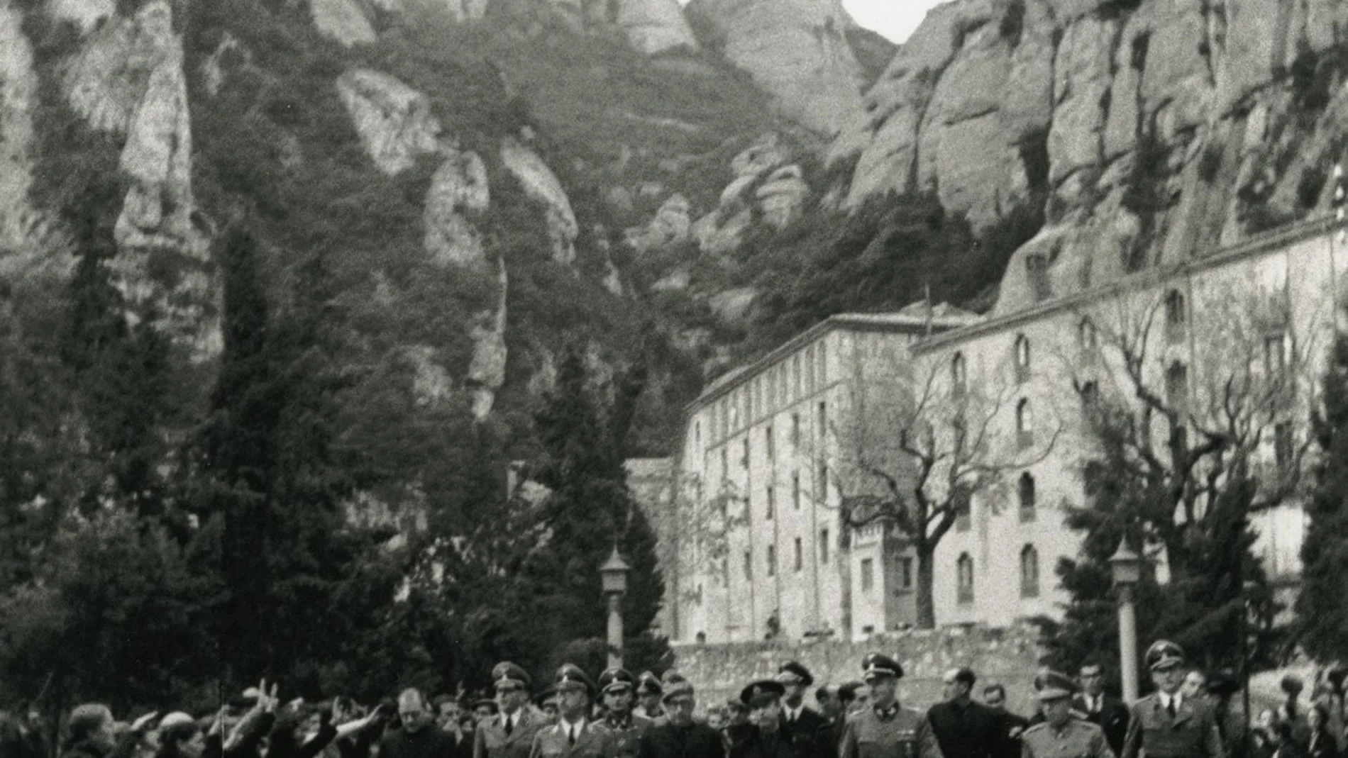 La comitiva nazi, en Montserrat