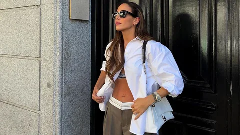 Rocío Osorno con pantalón de Bershka