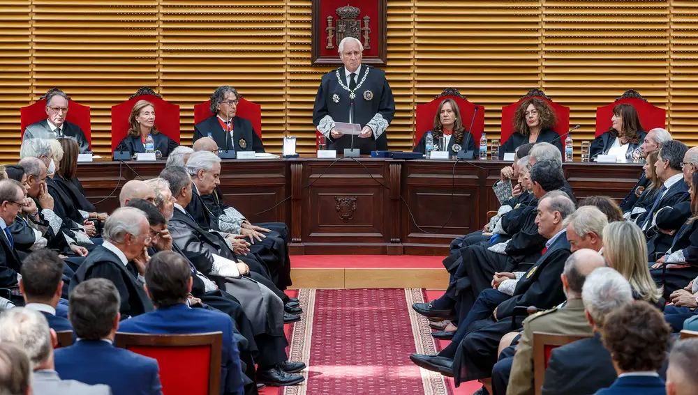 Celebración del acto institucional de Apertura del Año Judicial en Castilla y León, presidido por el presidente del Tribunal Superior de Justicia de Castilla y León (TSJCyL), José Luis Concepción. Asiste el presidente de la Junta, Alfonso Fernández Mañueco