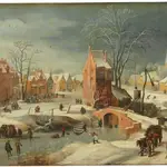 Imagen de la obra &quot;Paisaje nevado&quot;, atribuido al pintor barroco flamenco Jan Brueghel el Joven, una de las piezas investigadas