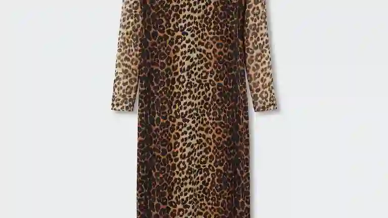 Vestido animal print.