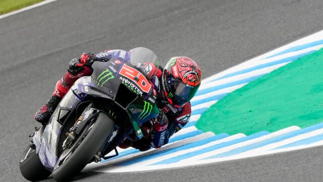 Fabio Quartararo, líder actual de MotoGP, en la primera sesión libre del Gran Premio de Japón